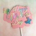 Happy Mothers Day Cake Topper Cake Decoration for Mom Moher Gift Card PVC Mother's Day Birthday Cake Topper Decoration Set. 