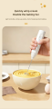 Rechargeable Electric Beater and Mixer, Cordless Handheld Egg Beater with Multiple Speed Settings, Portable Kitchen Mixer for Eggs, Cream, Cake Batter, Dough, Coffee, Sauces and Desserts, USB Rechargeable Hand Mixer with Powerful Motor, Lightweight Ergono. 