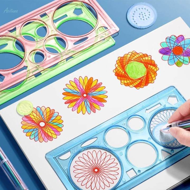 7Pcs%20Geometric%20Drawings%20Templates%20DIY%20Crafts%20for%20School%20Building%20Studying%20-%20Image%203