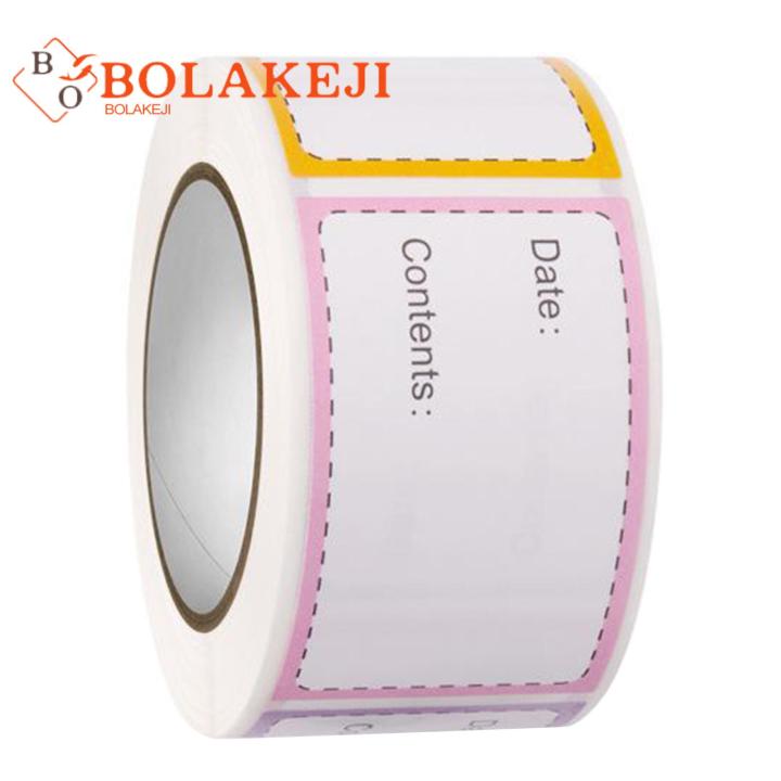 Food Label Stickers Eco-Friendly Self-adhesive Fridge Food Label Stickers