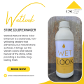 Wetlook Color Enhancer, Penetrating Sealer for Unpolished Natural Stone, Wet-Look on Travertine, Slate, Brick, Concrete & More. 