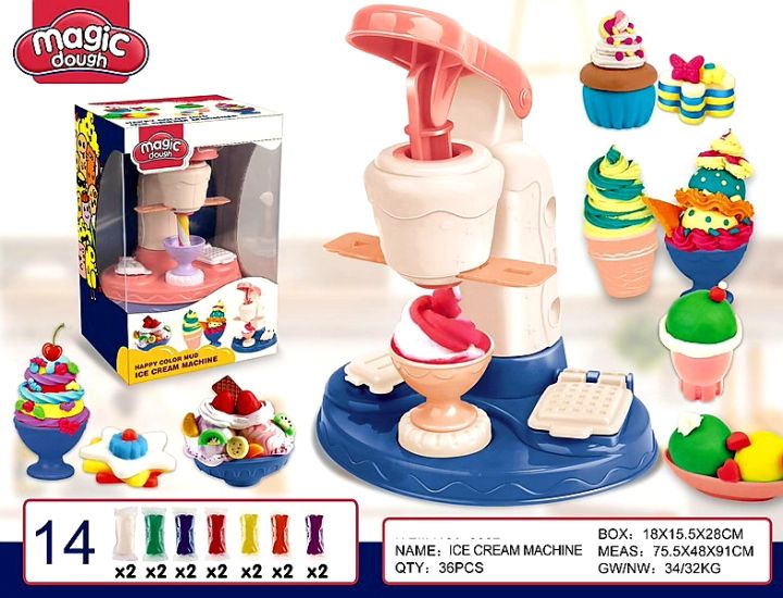Ice%20Cream%20Maker%20Clay%20Set%20-%20Multicolor%20-%20Image%202