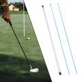 2x Golf Alignment Sticks Golf Alignment Rods for Full Swing Practice Aiming 80cm Blue. 