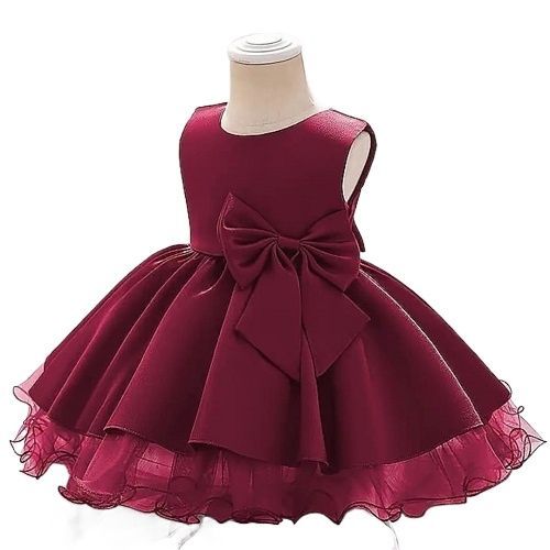 fancy%20organza%20and%20raw%20silk%20frock%20for%20baby%20girls%20-%20Image%202
