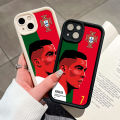 Hontinga for Redmi A3x Redmi A3 Back Cover Cristiano Ronaldo Pattern Case Ladder Soft Rubber Mobile Phone Cover. 
