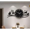Wall Clock Jungle Wooden Clock  Enhance Every Room with our Stunning Wooden Wall Clocks - Digital, 3D, Artistic DIY Designs. Perfect for Kitchen, Office, Bedroom, and Living Room Decor.. 