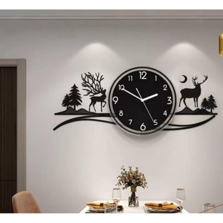 Wall Clock Jungle Wooden Clock  Enhance Every Room with our Stunning Wooden Wall Clocks - Digital, 3D, Artistic DIY Designs. Perfect for Kitchen, Office, Bedroom, and Living Room Decor.
