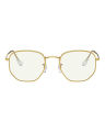 Ray-Ban Hexagonal Metal Gold Frame Green Lenses-RB3548-9196/BF-51. 