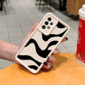 UCUC for iPhone 12 Back Cover Black White Stripes Ladder Camera Soft Rubber Protection Phone Case. 