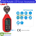 UT363 Handheld Mini Digital Anemometer Wind Speed Measurement Temperature Tester LCD Display Air Flow Speed Wind Level by electrica. 