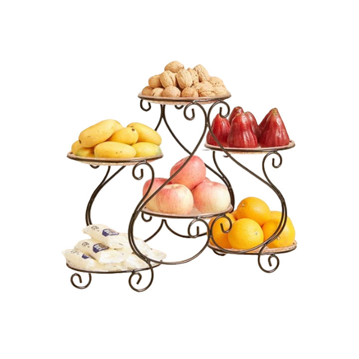 Fruit PlateSnack Cake Dessert Display Stand Storage Rack Room Dried Fruit
