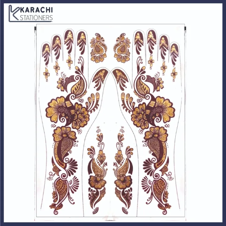 6%20Pairs%20-%20Removable%20Mehndi%20/%20Henna%20Classic%20Design%20Glitter%20Sticker%20Tattoo%20for%20EID%20&%20Wedding%20Functions%20-%20Image%206