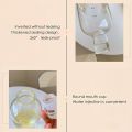 500ML Glass Water Bottle with Time Marker Drink Bottle Drinkware Heat Resisting Leakproof Drink Bottle Gym Sports Water Bottles. 