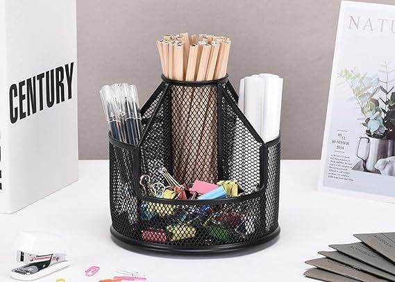 Rotating%20Desk%20Organizer,%20Metal%20Mesh%20Pen%20Organizer%20Pencil%20Holder%20Large%20Pen%20Holder%20for%20Desk%20Marker%20Organizer%20Cute%20Office,%20School,%20Home,%20Art%20Suppliers%20-%20Image%202