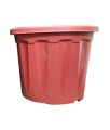 Fiber Plastic Pots Brown Colour, Size: Dia: 6.25"  H: 5.25 inches  Fresh Plastic Garden Flower Pot for Home, Gardening & Balcony etc.. 