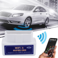 WI-FI OBD2 Scanner V1.5 WIFI Automotive Diagnostic Scanner for Car OBDII Diagnostic Tool Code Reader White Replacement. 