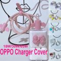OPPO charger cover protector for phone 18W 30W 65w transparent TPU SOFT protective cable winder USB Port to Type c Port for realme v5 x2 X7 Pro oppo reno 5 case a52 a93. 