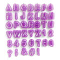 Wilton Alphabets, Numbers and Symbols Fondant Cutters 40Pcs Set Plastic. 