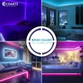 RGB LED Strip Light, Color Changing RGB LED Light Strips, LED Strips with Remote, 12ft Remote Strip Light Complete Kit with 12V Adapter, Decoration Lights, For Gaming Room – Coarts Lighting. 