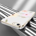 Flower Style Casing for OPPO A83 A57 2016 A59 F3 Lite New Design Square Shape Phone Case Soft Plating Case Cover with Free Lanyard. 