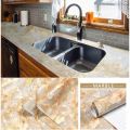 PVC Self Adhesive Wallpaper Marble Stickers Waterproof Heat Resistant Kitchen Countertops Table Furniture Cupboard Wall Paper. 