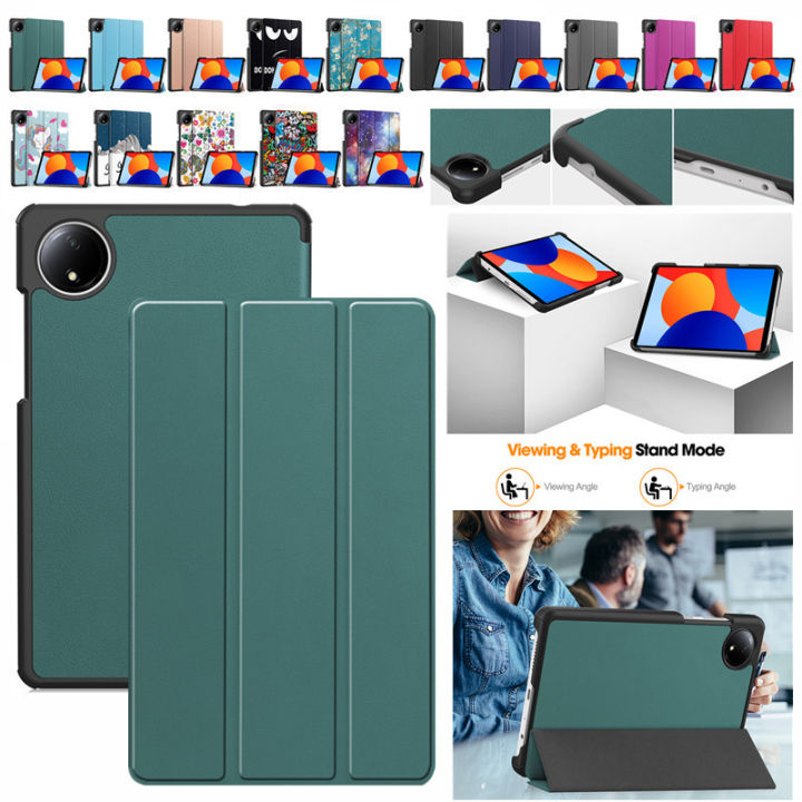 Flip Leather Case For Xiaomi Redmi Pad SE 8.7 Inch Ultra-Thin Shockproof Fold Stand Protect Tablet Cover for Xiaomi Redmi Pad 8.7 case