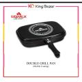 Sonex Double Grill Pan Marble Coated (30cm, 36 cm) - Black. 
