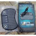 Rf500 Mini Keyboard For Mobile, Android Boxes, Laptops, LED Etc With Backlight Feature - QWERTY Keyboard - Rechargeable - Touch Mousepad. 