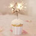 Star Shaped Multicolor Sparkling Candle For Birthday, Parties & Festivals. 