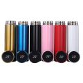 Smart LED Temperature Control Water Bottle Double Vacuum Flask Thermos Bottle – Digital Temperature Control Stainless Steel Water Bottles with LED Touch Screen – 500ml Leak-Proof– Keep Hot or Cold – Multicolor(1 Piece). 