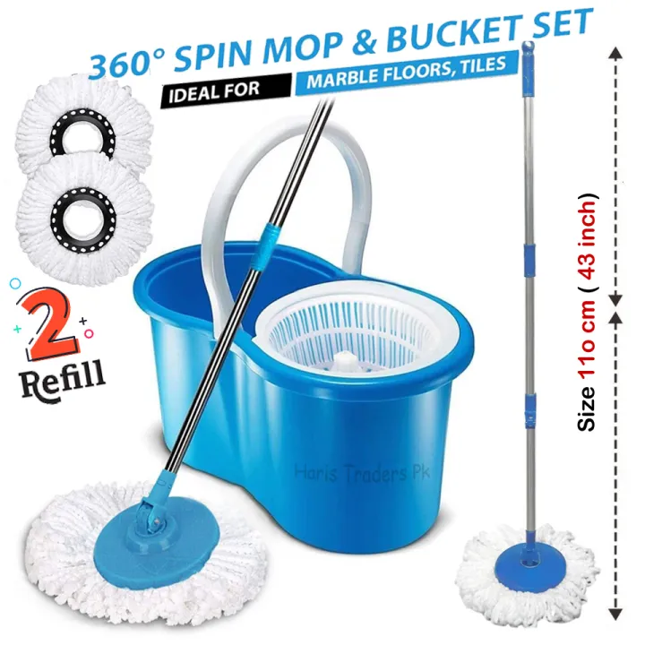 360%20Degree%20Rotating%20Magic%20Pandikit%20Spin%20Mop%20Hand-washing%20Push-type%20Stainless%20Steel%20With%20Soap%20Bottle%20on%20Bucket%20Sets%20Wash%20and%20Wring%20For%20House%20Floor%20Mop%20Cleaning%20Equipment%20Wet%20and%20Dry%20Plastic%20Tray%20Mop%20with%20Spinner%20on%20Sale%20-%20Image%202