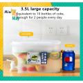 Plastic Drink Dispenser, Beverage Dispenser With Spigot, 1 Gallon Iced Juice Lemon Dispenser For Party Daily Use, Milk Dispenser For Fridge Gallon by Mini Way. 