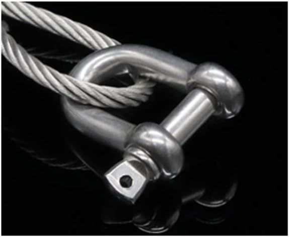 4%20or%206%20or%208-Piece%20Pack%20-%20M4%20Stainless%20Steel%20Dee%20Shackle%205/32"%20(4mm)%20Forged%20D%20Shackle%20with%20Screw%20Pin,%20Silver%20Color%20-%20Image%208