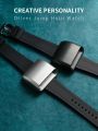 Men Unique Top Luxury 316L Stainless Steel Super Car Racing Driver Sport Jump Hour Futuristic Retro Creative Quartz Watches. 