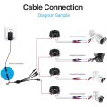 DC Power Splitter 12V 1 Female To 2 3 4 8 Male Cable Connector 5.5mm x 2.1mm Power Cord For CCTV Camera LED Strip Game Console. 