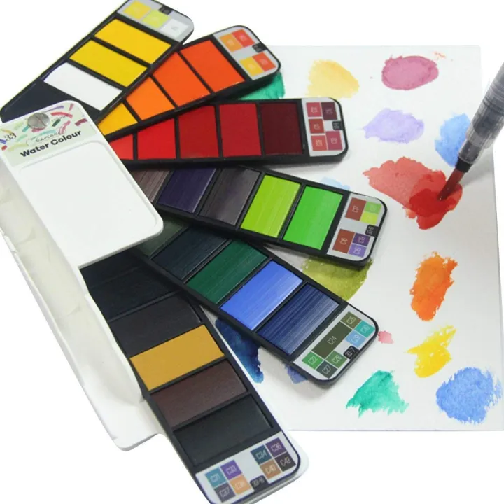 Superior%2033%20Colors%20Pigment%20Paints%20Set%20Premium%20Solid%20Watercolor%20With%20Water%20brush%20For%20Drawing%20Painting%20Art%20Supplies%20-%20Image%202