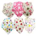 High Quality Cute NEWBORN  Baby Triangle Bib with Button Tikon Bib Kids Cotton Bandana Bibs APRON. 