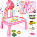 Children Projection Drawing Board LED Projector Drawing Table Toys Kids Projector Painting Board Desk Projection Painting Toy Graffiti Early Education Writing Board Home Learning Erasable Toys. 
