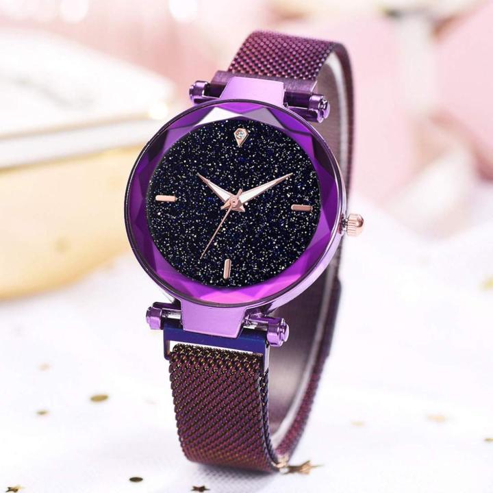 DAMIT Black Dial Magnet Strap Analogue Casual Women's Watch (Multicolour)