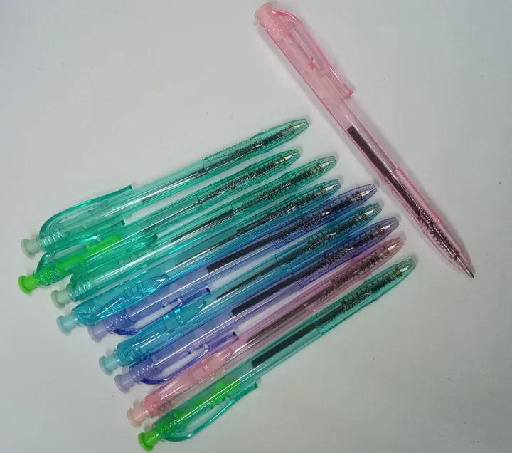 Pack%20Of%2010%20-%20Transparent%20Ball%20Point%20Pen%20Excellent%20Look%20With%20Smooth%20Writing%20-%20Image%202