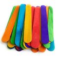 Pack of 8 - Multicolored Large Craft Sticks, Colored Popsicle Sticks for Crafts, Ice Cream Sticks. 