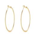 Golden Round Hoop Earrings For Girls Women Fashion Jewellery. 