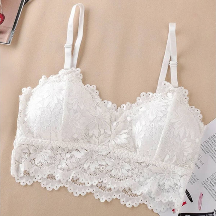 Pack%20of%201%20Elastic%20Strap%20Lace%20Net%20Bra%20with%20removable%20soft%20padded%20for%20Girl's%20and%20Woman's%20Fashion%20adjustable%2032-36%20-%20Image%202