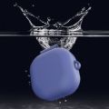 For New Samsung Galaxy Buds Live/Pro Solid Color Anti-fall Earphone Protective Case with Hook. 