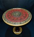 Artisanal Charm: Lacquer Work Wooden Coffee Table. 