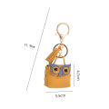 Leather Owl Coin Purse Keychain Creative Cute Headset Storage Bag Keyring for Women Men Car Key Pendant Gift New Cartoon. 