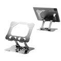 Tablet Computer Bracket All-Metal Bracket Tablet iped Support Frame 360 Rotate Foldable Desktop Stand Gadget. 