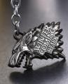 Game of Thrones Dire Wolf Metal Keychain - Silver. 