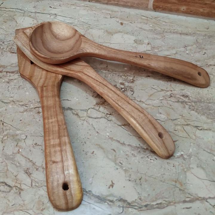 Wooden Spoons & Spatulas Medium Set - 3 Pieces Kitchen Cooking Utensils
