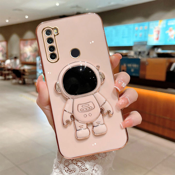 For Xiaomi Redmi Note Back Cover with Cartoon Astronaut Folding